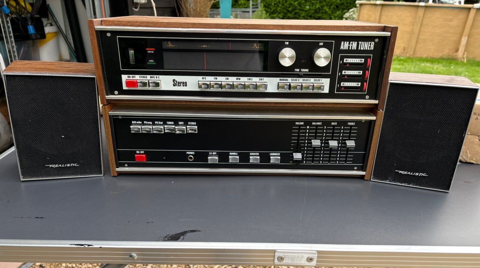 HIFI VINTAGE AMPLI ET TUNER + HP  SET IMPECCABLE, Autres marques, Micro chaîne, Comme neuf, Enlèvement