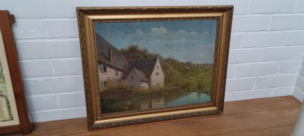 Peinture dédicacée, très ancienne, Enlèvement