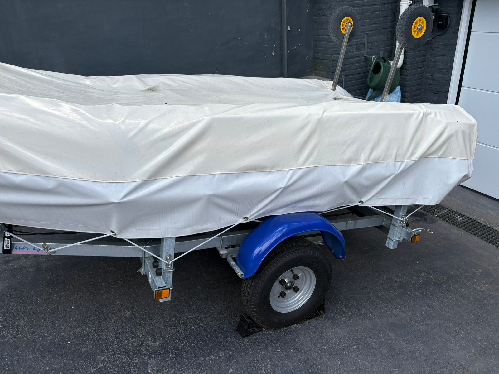 Suzumar Rib boot, met nw. aanhanger en Suzuki 6 pk motor, Rib, Ophalen, Zo goed als nieuw, Trailer