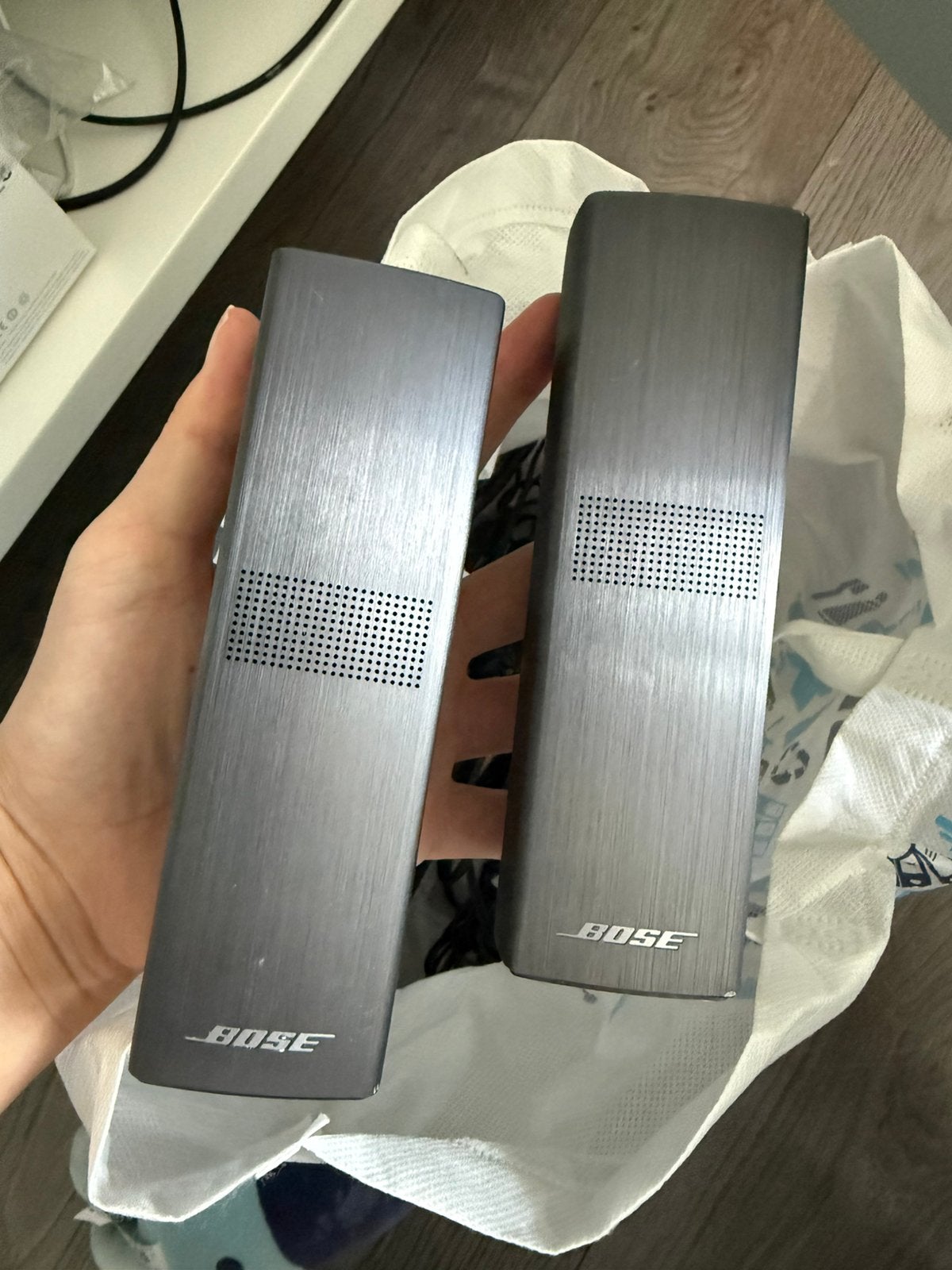 Bose surround speakers 2 stuks met staanders, Audio, Tv en Foto, Ophalen of Verzenden, Gebruikt, Vloerstaande luidspreker, Bose