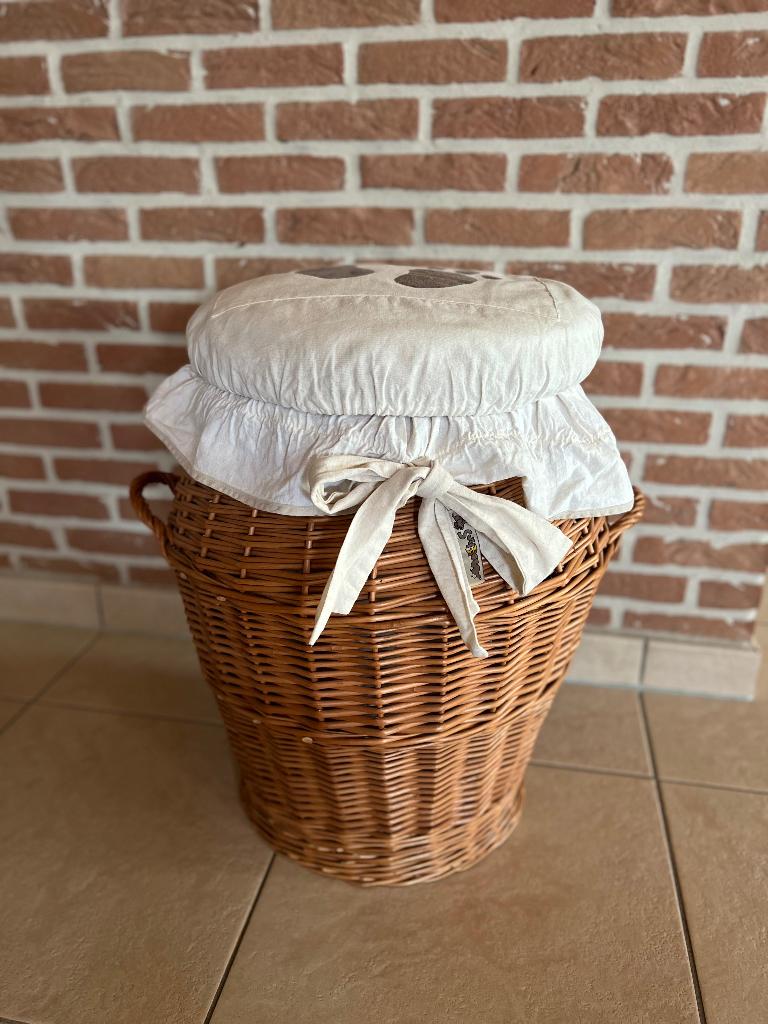 Magnifique panier en osier, Osier, Comme neuf, Enlèvement, Panier
