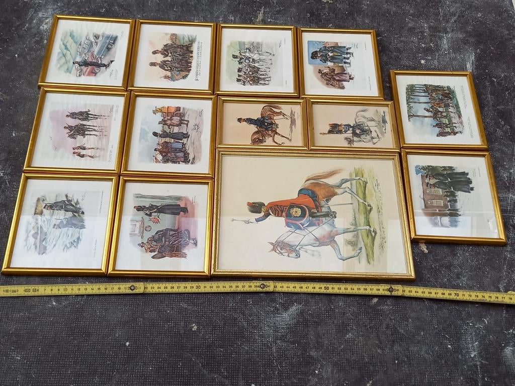 Lot d'illustrations militaires 19ème et 20ème siècles, Antiquités & Art, Enlèvement ou Envoi