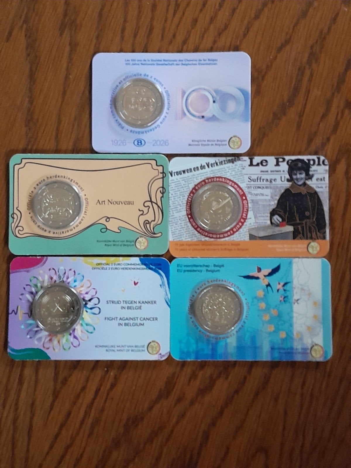 2 euromunten coincard, Ophalen