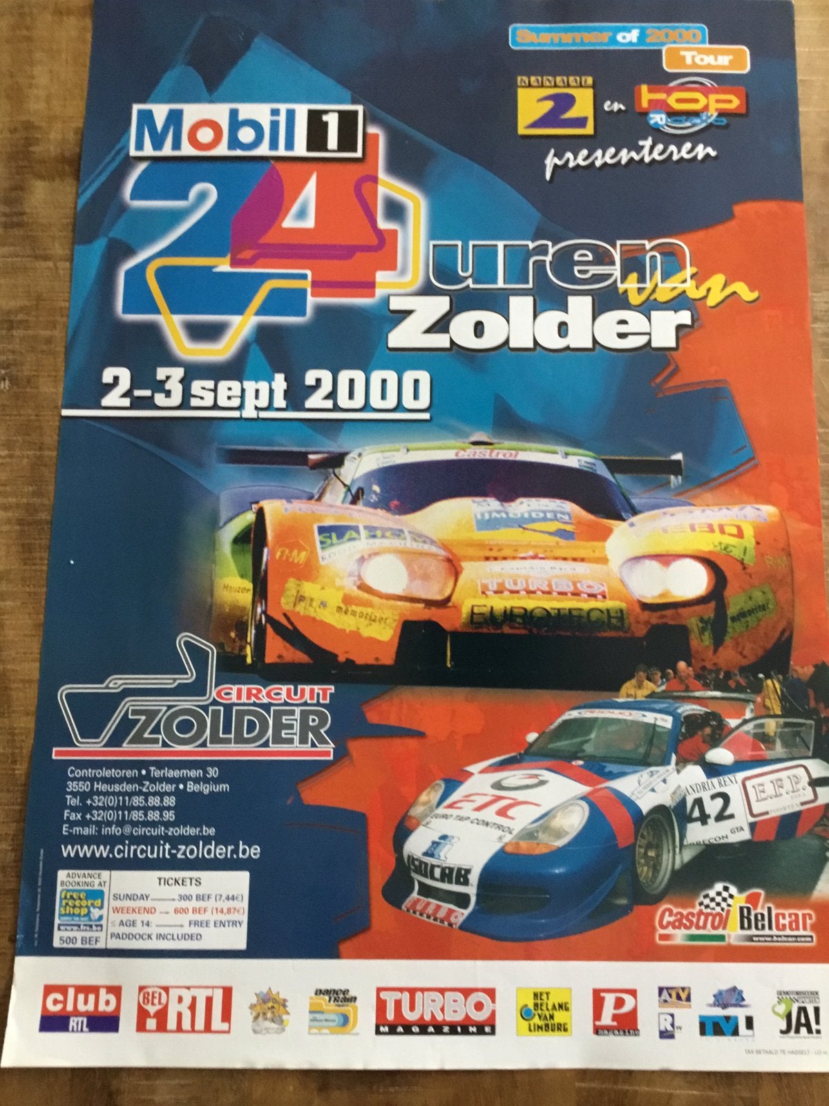 Affiche 24 uren van zolder 2000, Verzamelen, Ophalen of Verzenden