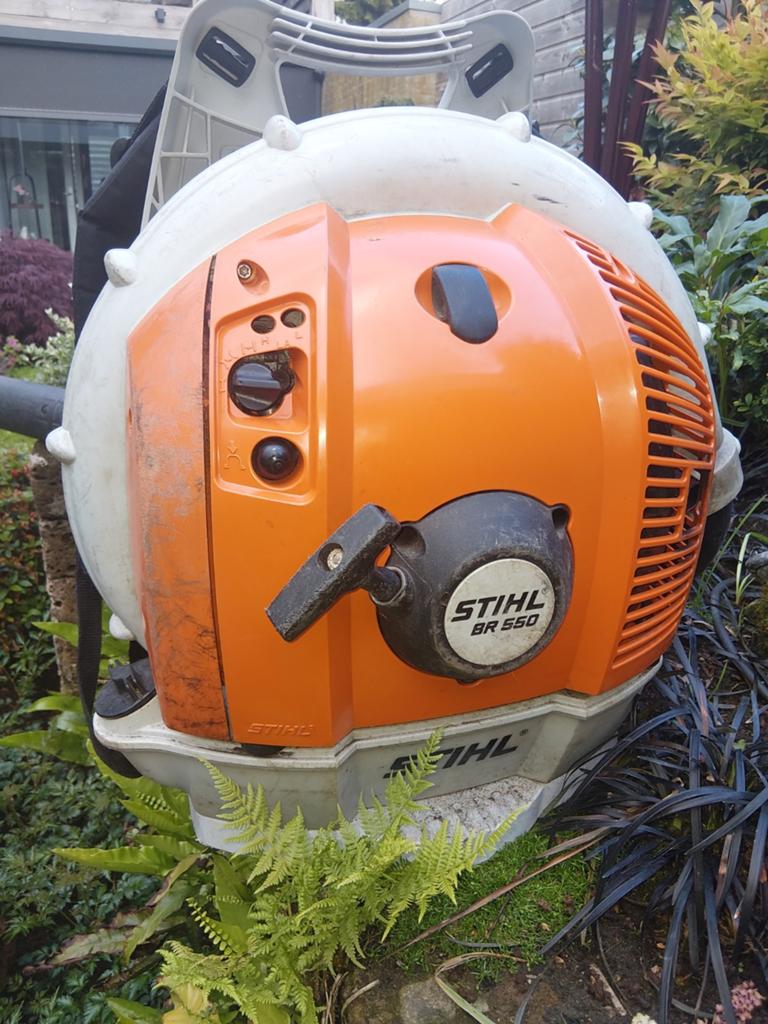 Stihl  rugblazer, Tuin en Terras, Bladblazers, Ophalen, Gebruikt, Benzine, Stihl