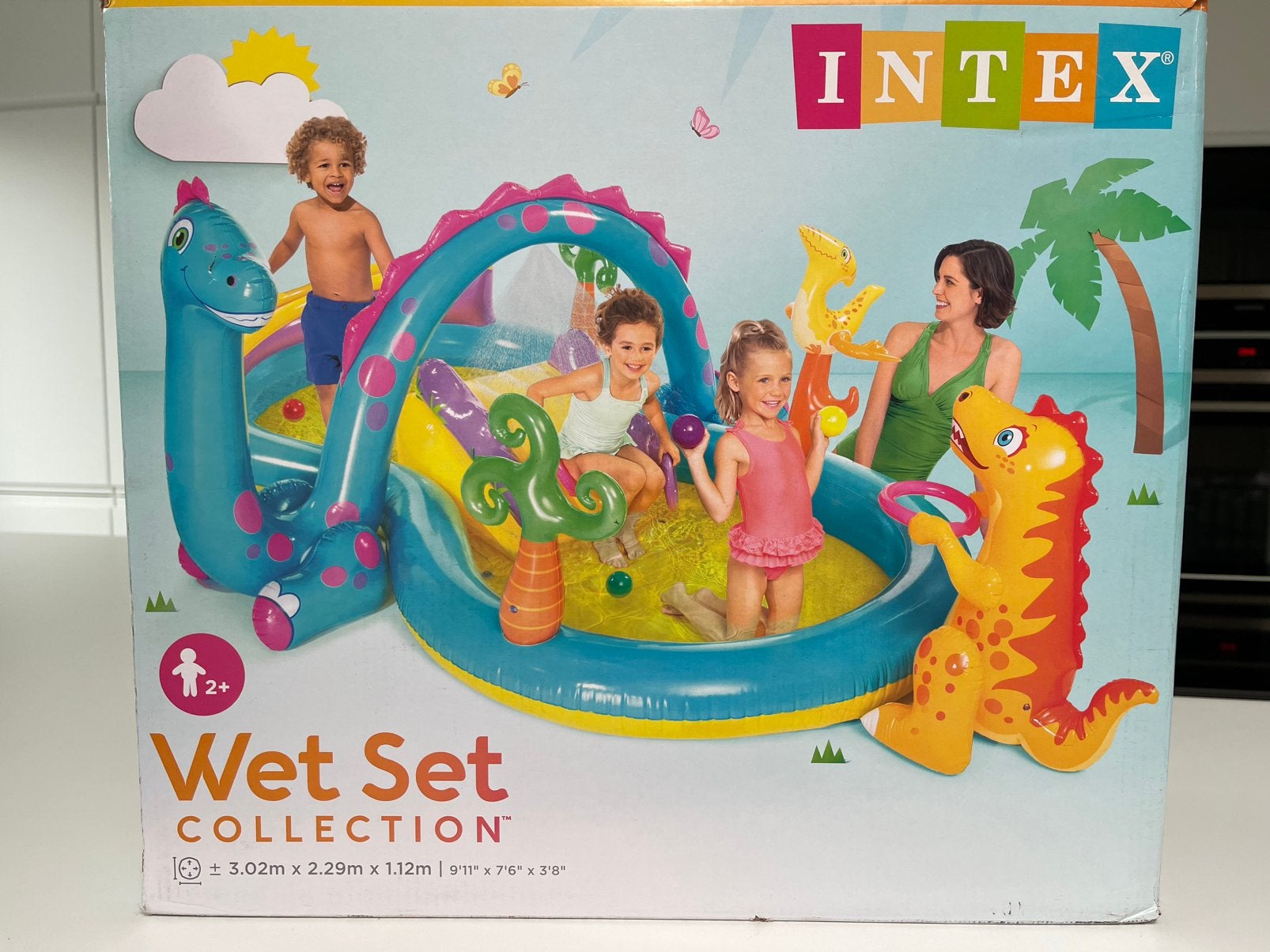 Zwembad/plonsbad peuter met glijbaan, Enfants & Bébés, Enlèvement, Comme neuf