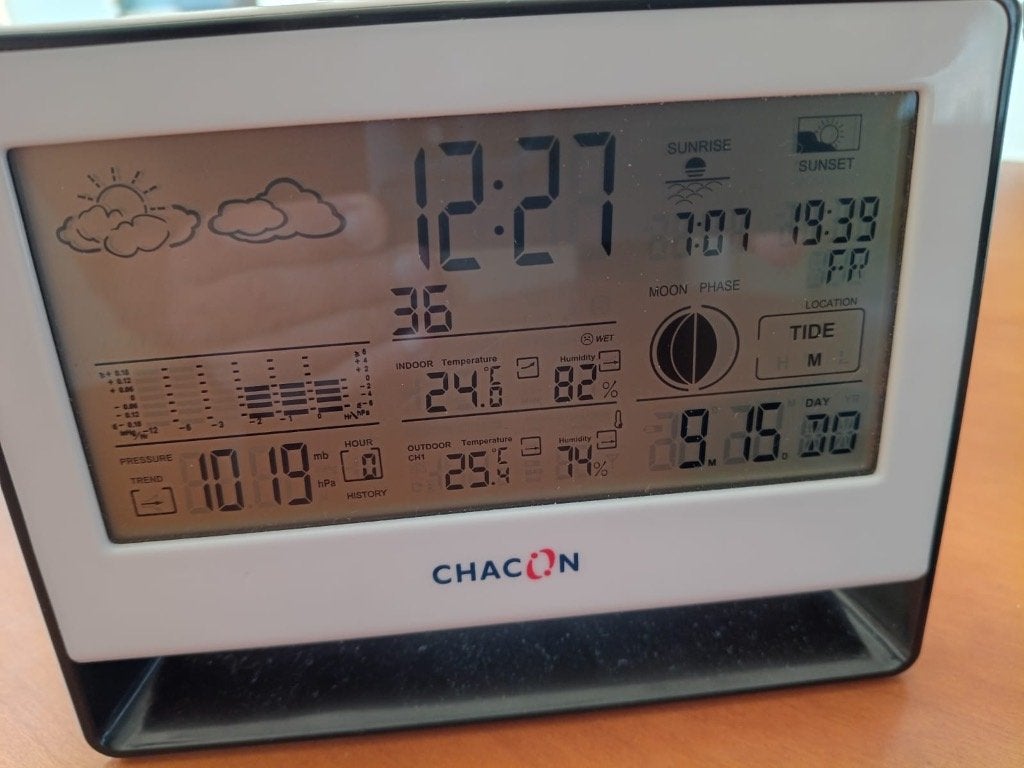 weerstation CHACON/buitenvoeler BIEDEN, Audio, Tv en Foto, Ophalen of Verzenden, Gebruikt, Weerstation