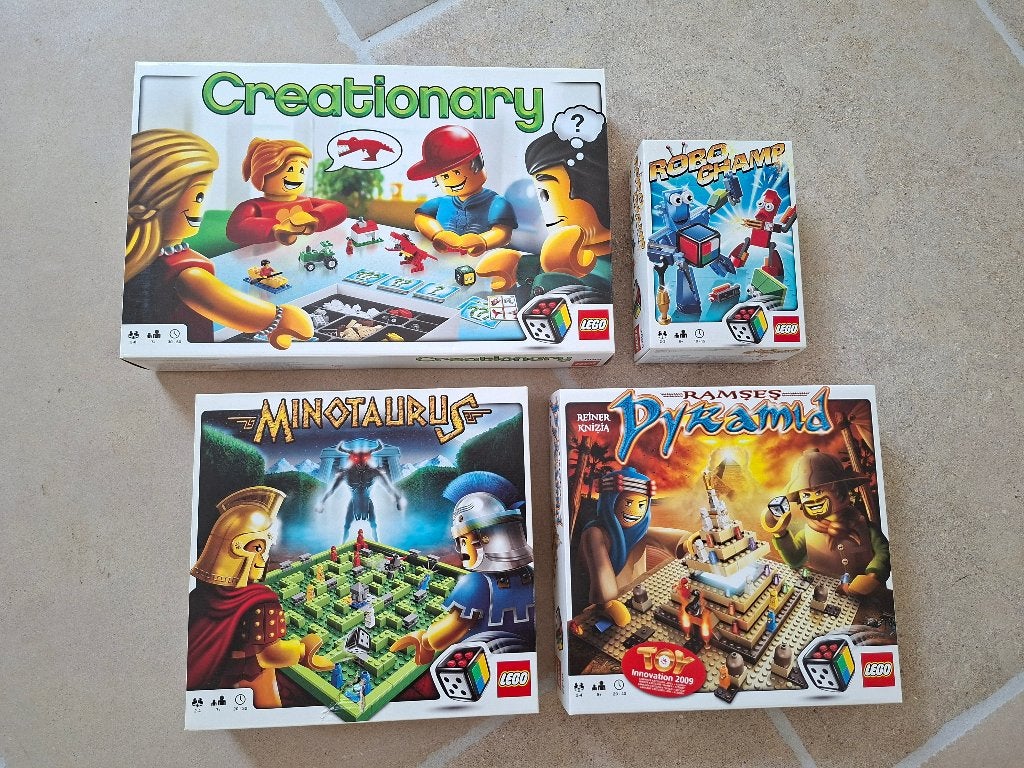 Lego 4 spellen, Enfants & Bébés, Jouets | Duplo & Lego, Comme neuf, Lego, Ensemble complet, Complet, Boîte incluse, Instructions incluses