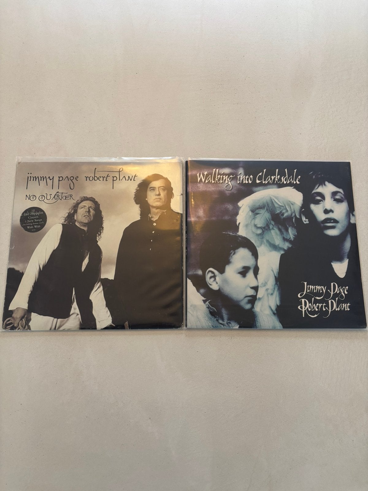 Jimmy page, robert plant - no quarter +walking into lp vinyl, CD & DVD, Vinyles | Rock, Comme neuf, Enlèvement ou Envoi