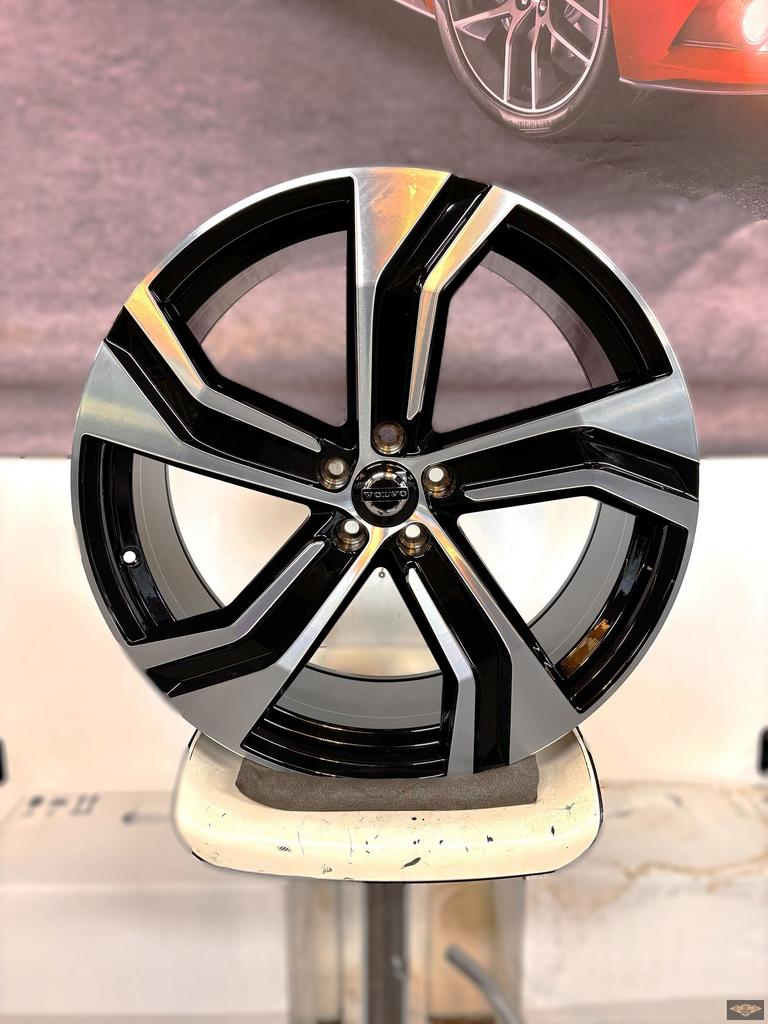 21 inch 5x108 Volvo XC90 5-dubbelspaaks Black Diamond Look V, Auto-onderdelen, Banden en Velgen, Velg(en), 21 inch, Terreinwagen