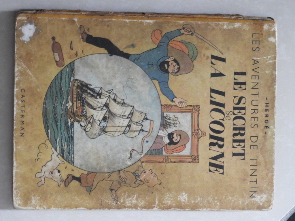 TINTIN "Le Secret de la Licorne" B1 1946, Livres, Une BD, Enlèvement ou Envoi, Utilisé, Hergé