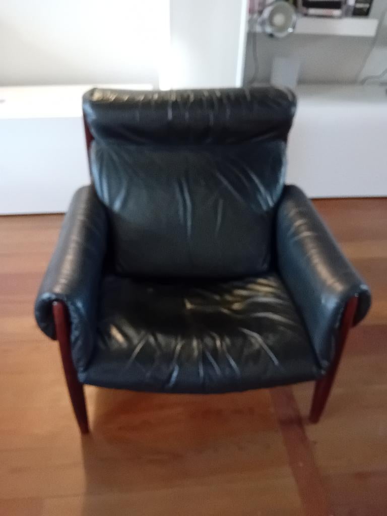 Zetels, Durlet, leder, vintage, 75 à 100 cm, Moins de 150 cm, Vintage, Une personne