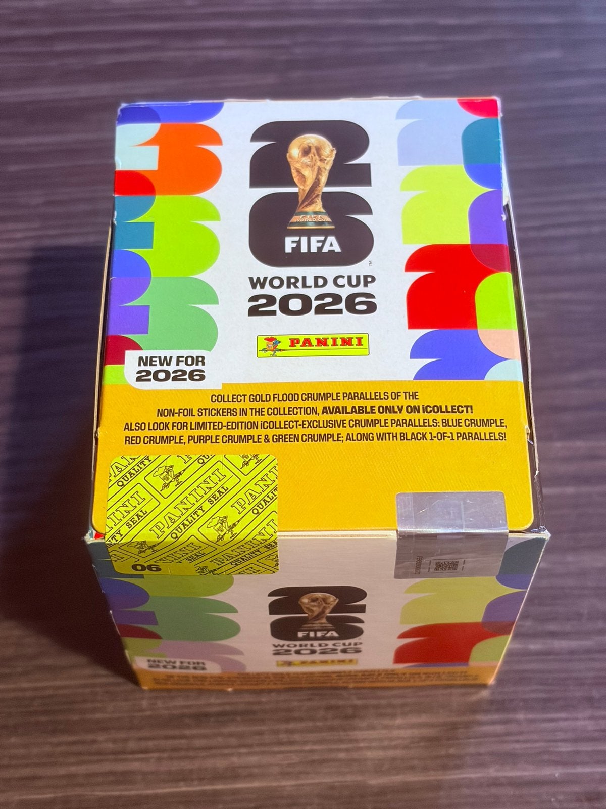 Panini WM 2026 Exclusive Gold Stickers Box 50 Packs, Verzamelen, Verzenden, Nieuw, Speelkaart(en)