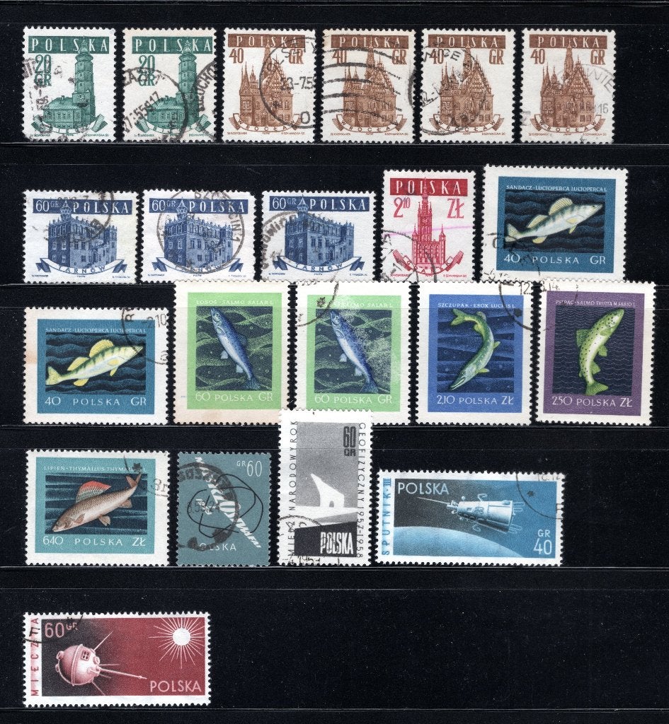 POLEN Lot 1958 gestempeld, Verzenden, Polen, Gestempeld
