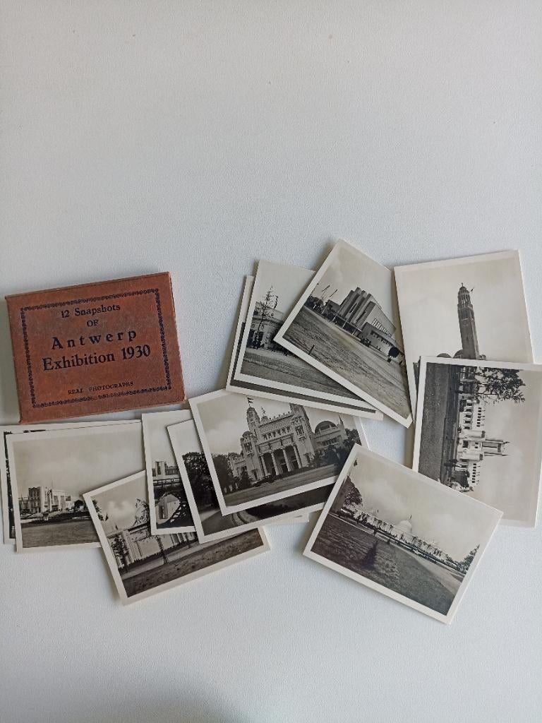 SNAPSHOTS WERELDTENTOONSTELLING ANTWERPEN, Verzamelen, Verzenden, Foto, Zo goed als nieuw, Voor 1940