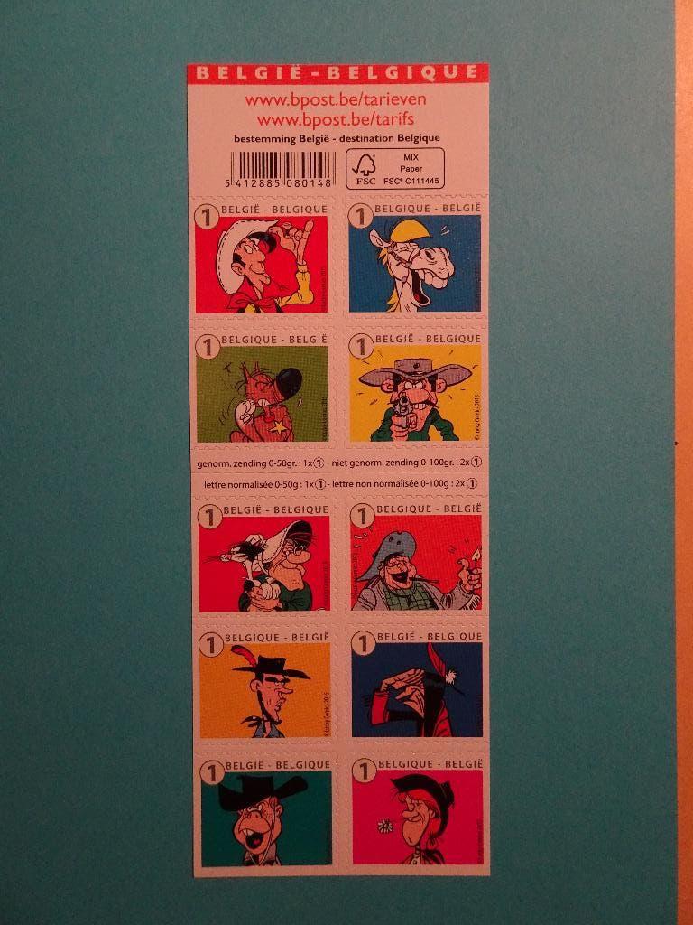 Vel 10 stempels - Lucky Luke-personages, Verzamelen, Ophalen of Verzenden, Overige figuren, Nieuw, Plaatje, Poster of Sticker