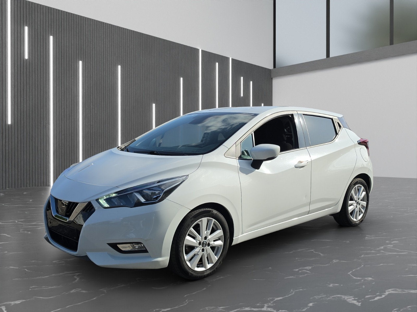 Nissan Micra Benzine 2020 Full Option, Auto's, Stof, Euro 6, Wit, Micra