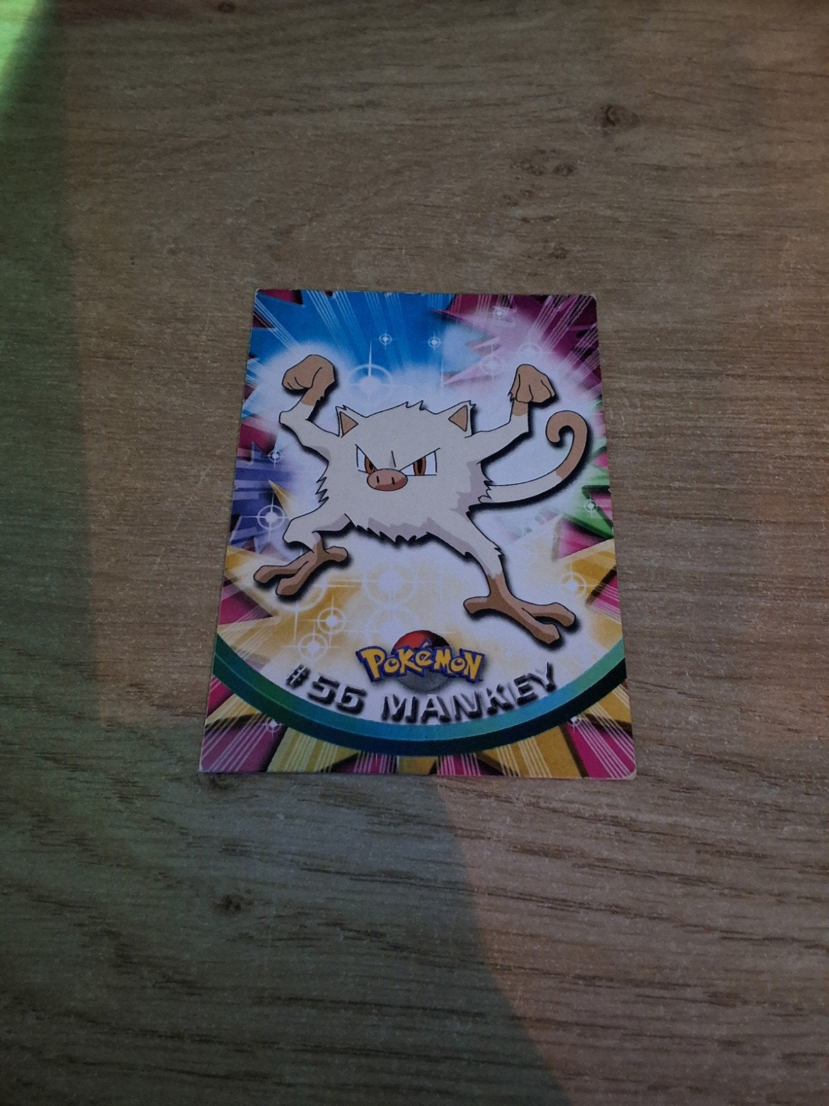 mankey #56 pokemon topps, Enlèvement