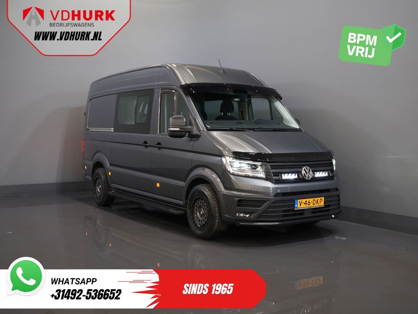 Volkswagen Crafter 2.0 TDI 180 pk DSG Aut. L3H3 DC Dubbel Ca, Auto's, Bestelwagens en Lichte vracht, Automaat, Parkeersensor, 257 g/km