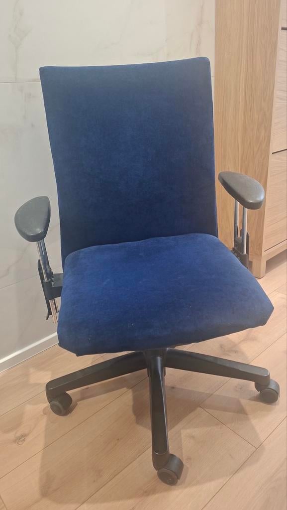 Fauteuil de bureau professionnel confortable Voir les photos, Comme neuf, Enlèvement, Bleu, Chaise de bureau