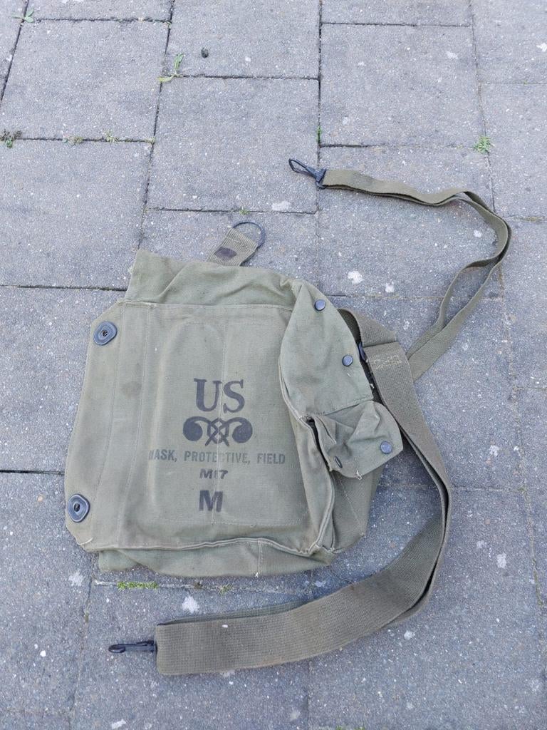 Sac de transport pour masque à gaz M17 de l'armée américaine, Collections, Enlèvement ou Envoi, Armée de terre, Vêtements ou Chaussures
