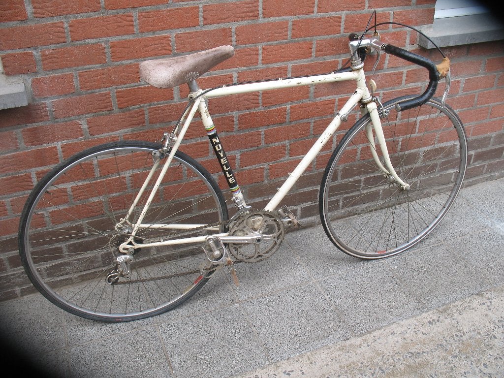 oude bertin stalen koersfiets Shimano 600 maat 52.50 cc, 28 inch, Gebruikt, 10 tot 15 versnellingen, Velgrem