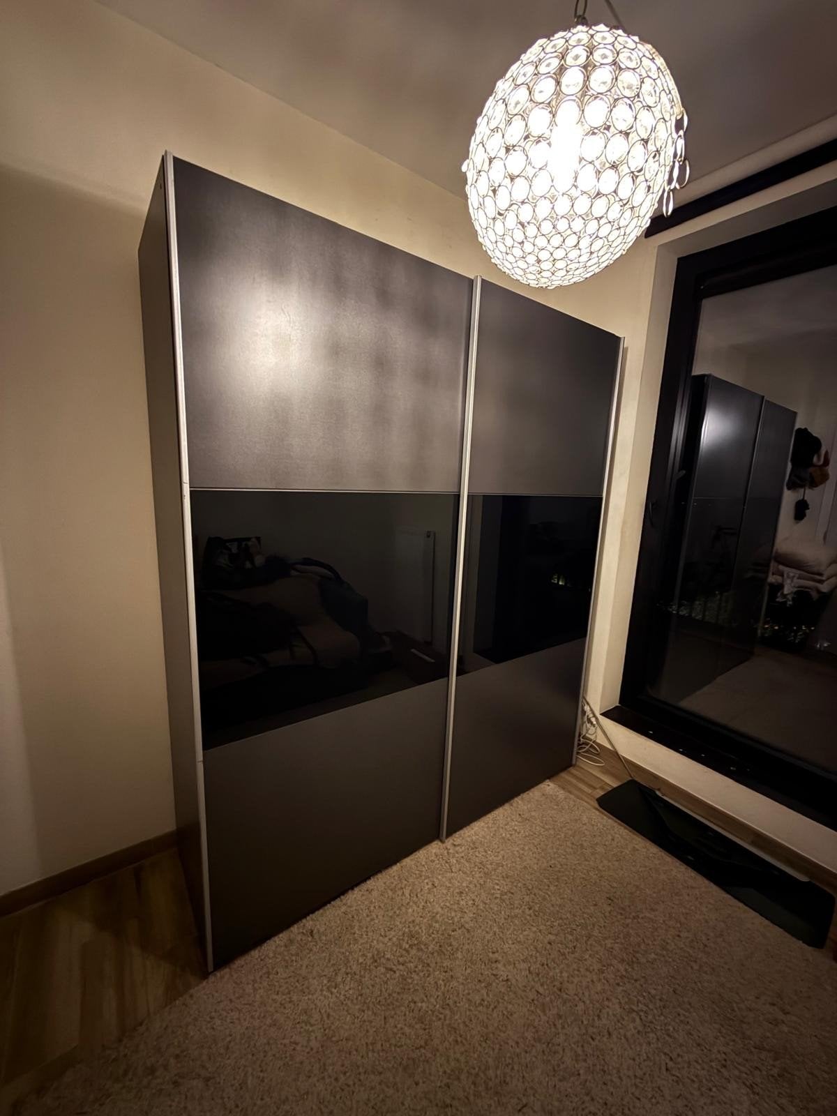 Armoire moderne à portes coulissantes, Maison & Meubles, Avec tablette(s), 150 à 200 cm, Enlèvement, Utilisé