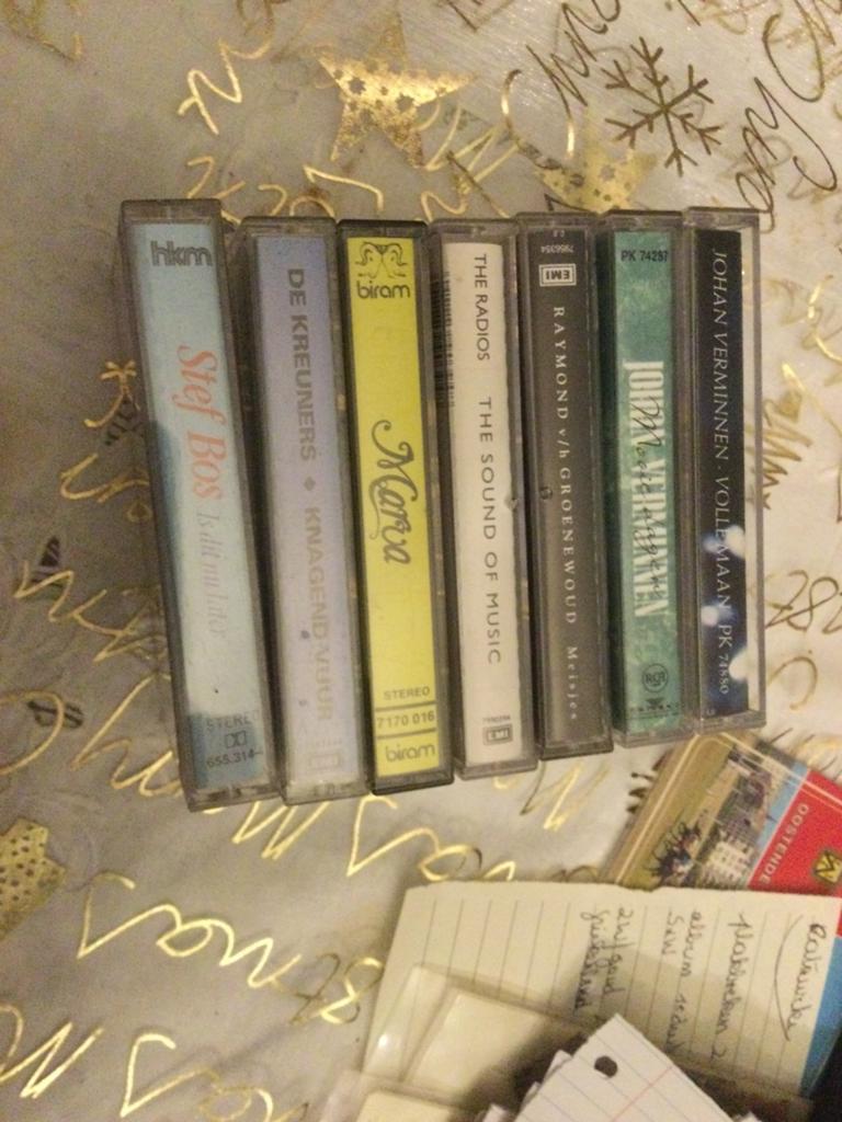7 originele Nederlandstalige cassetjes, Ophalen, Zo goed als nieuw