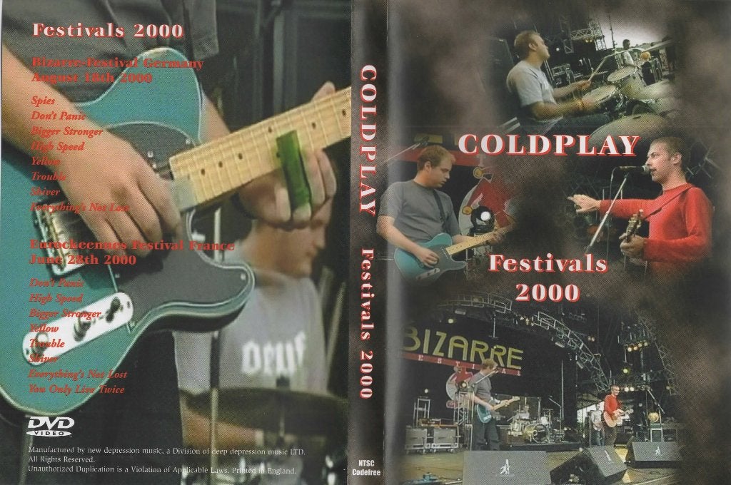 DVD - COLDPLAY - FESTIVALS 2000, Verzenden, Nieuw in verpakking, Concert