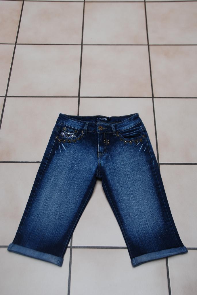 Bermuda's „Seyoos” skinny jeans donkerblauwe jeans T34/36, Kleding | Dames, Blauw, Ophalen of Verzenden, Zo goed als nieuw, W28 - W29 (confectie 36)