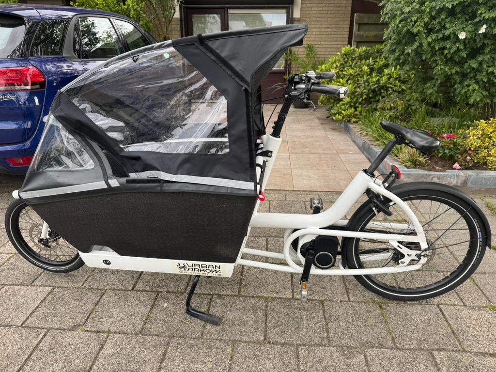 Urban arrow 3720km met regenhuif, Fietsen en Brommers, Fietsen | Bakfietsen, Zo goed als nieuw, Overige merken, 4 kinderen of meer