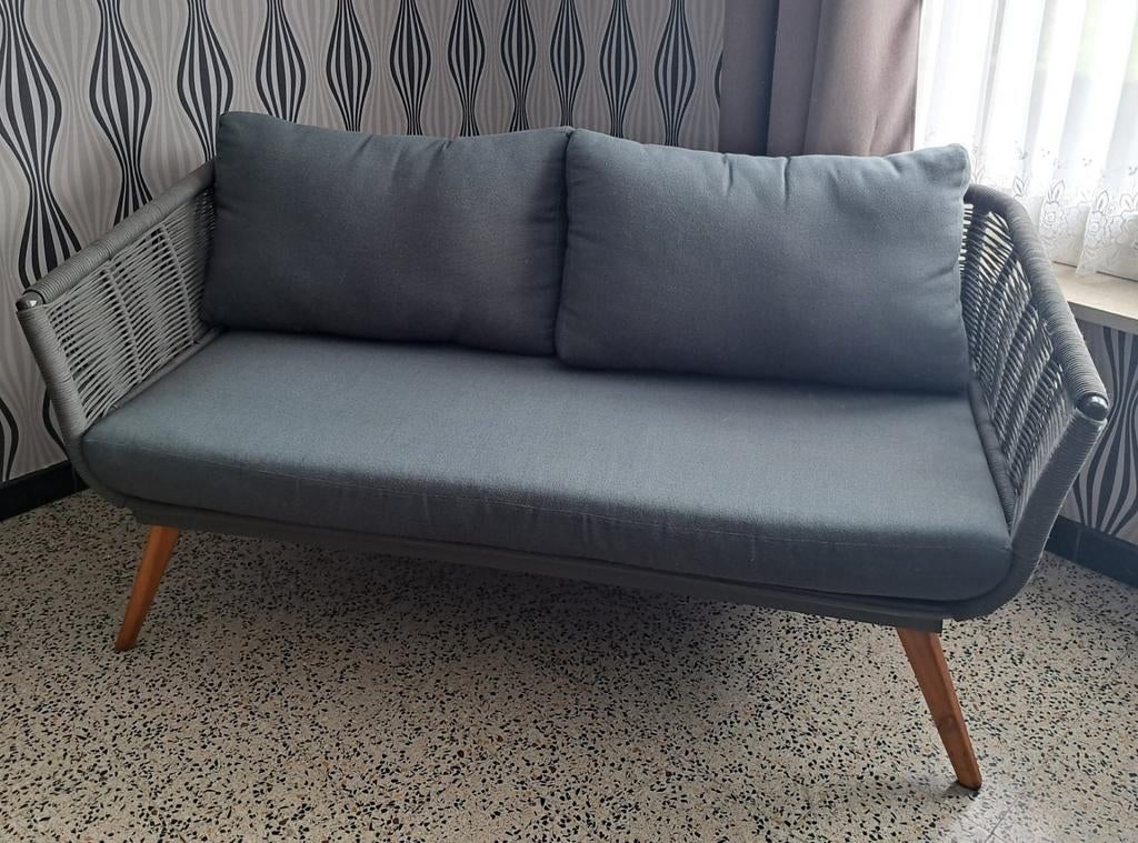 tweezit zetel en twee eenzit +salontafel., Tuin en Terras, Ophalen