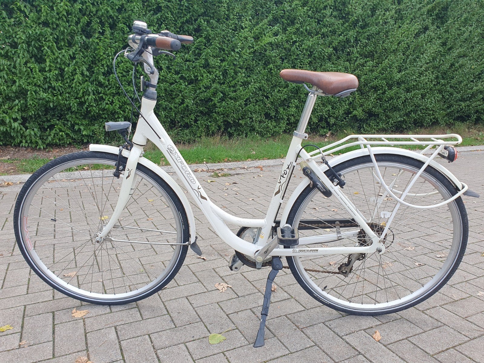 Oxford damesfiets (kadermaat 48), Accès (extra) bas, Frein sur jante, Enlèvement, Utilisé