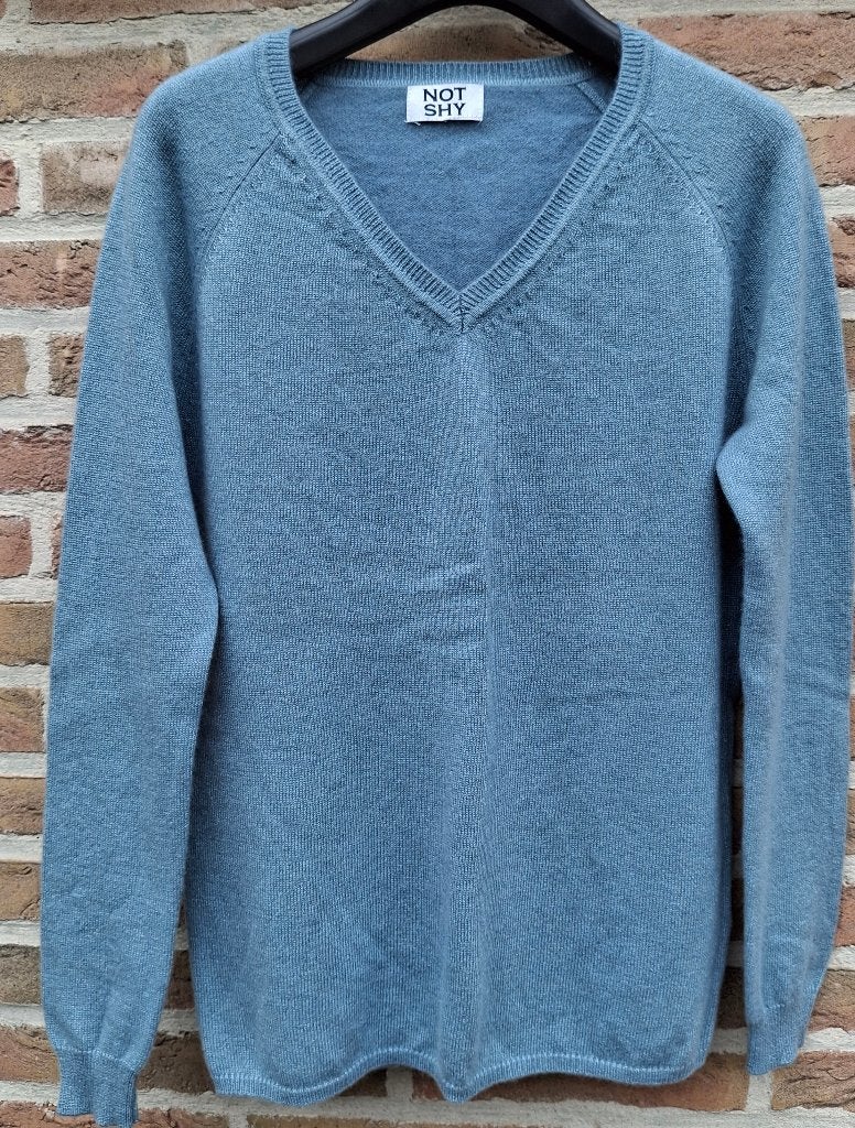 80 % cashmere trui 'NOT SHY' - maat 38, Ophalen of Verzenden, Maat 38/40 (M)