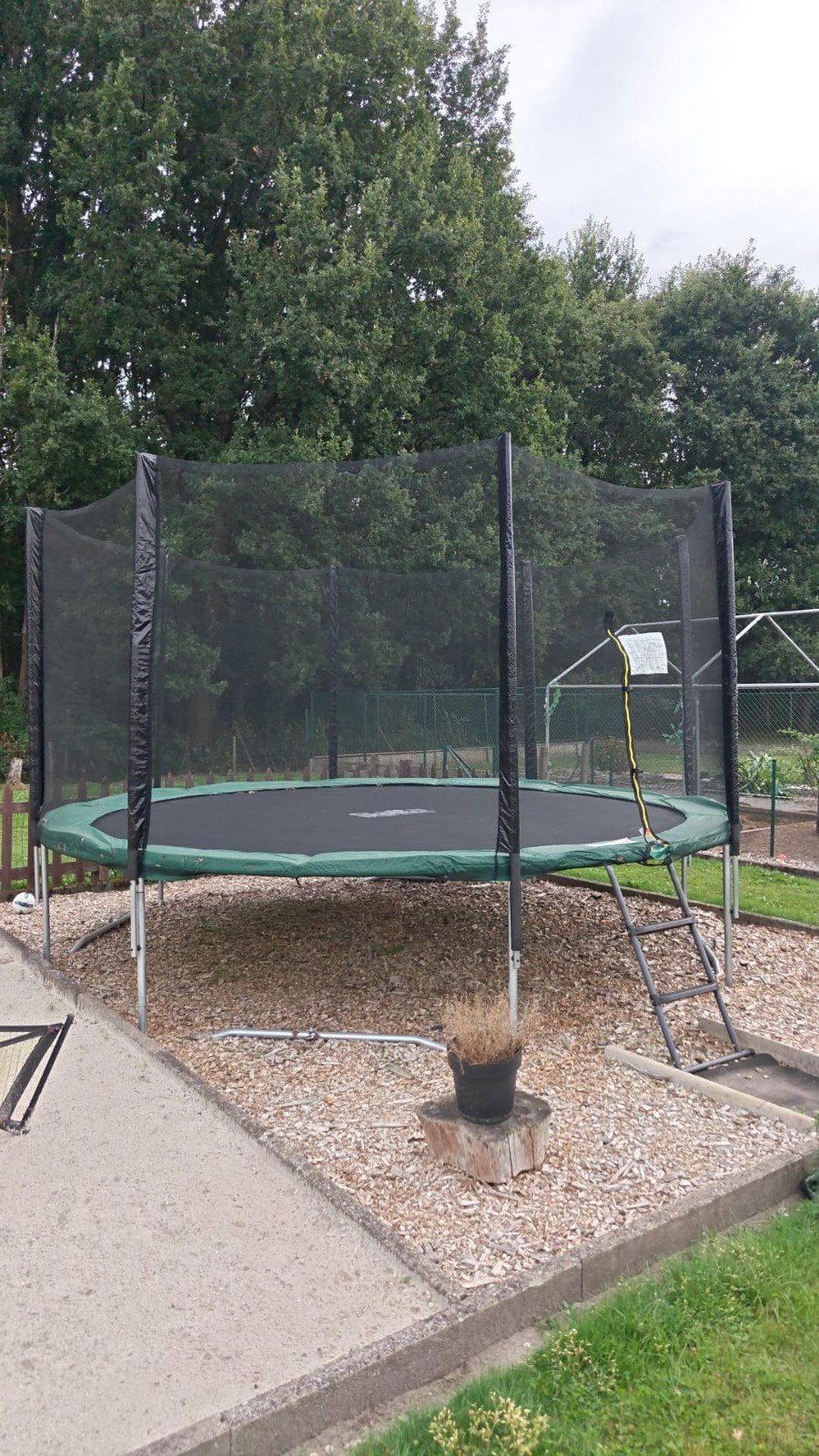 trampoline, Ophalen