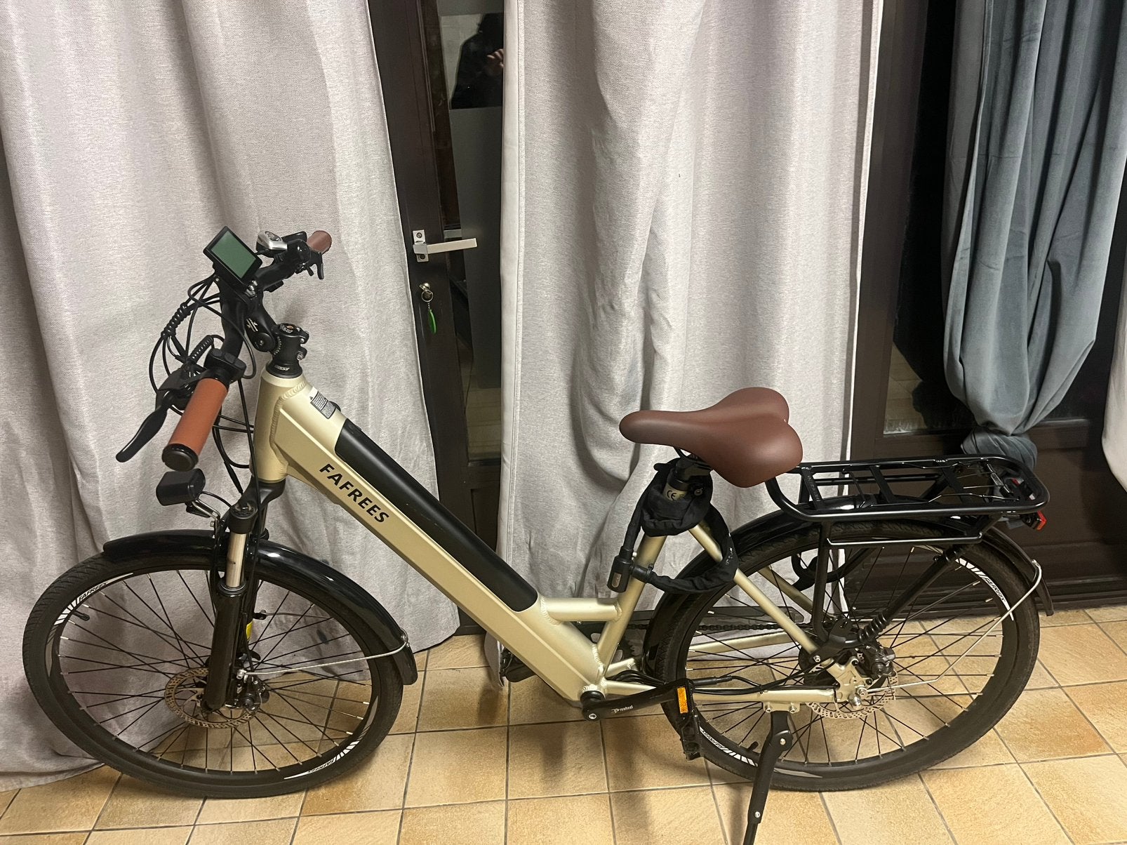 Elektrische fiets FAFREES Goud, Fietsen en Brommers, Ophalen