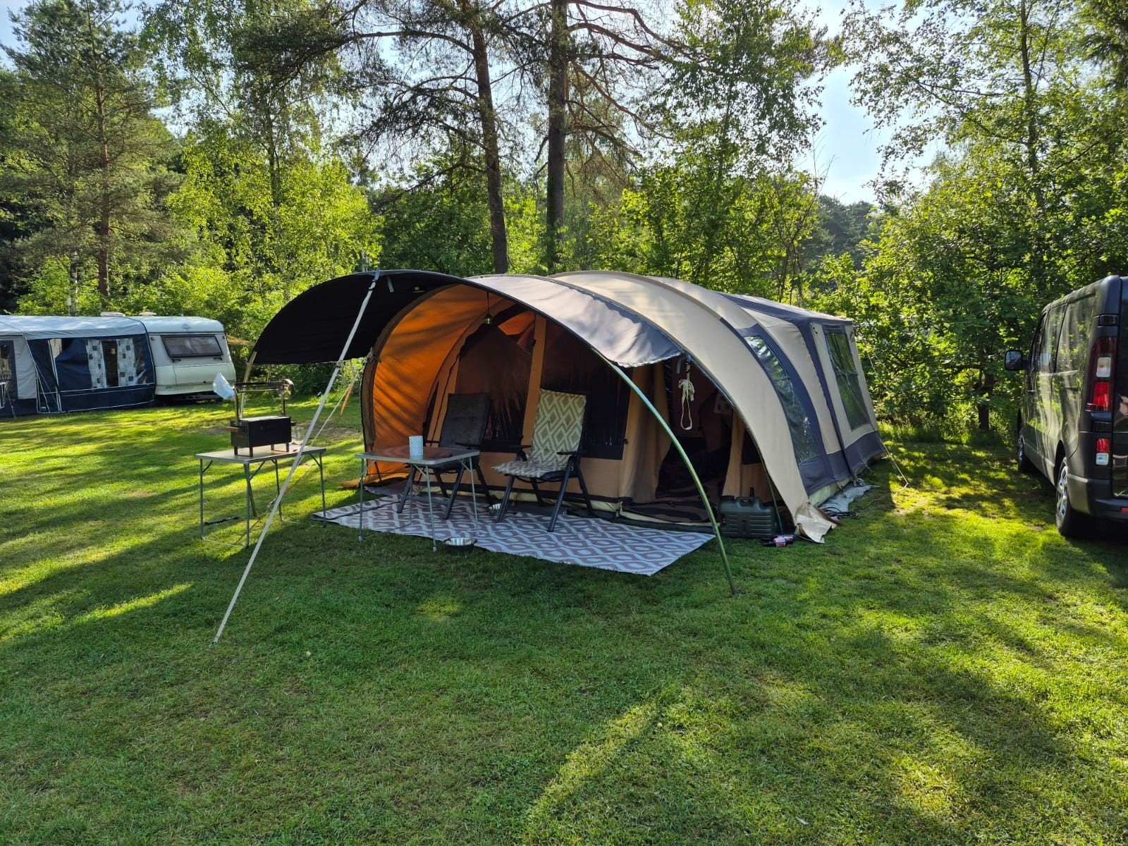 Cabanon Malawi 2.0 +voortent+xl achtertent, Caravans en Kamperen, Vouwwagens, Cabanon, Aanwezig, Ophalen
