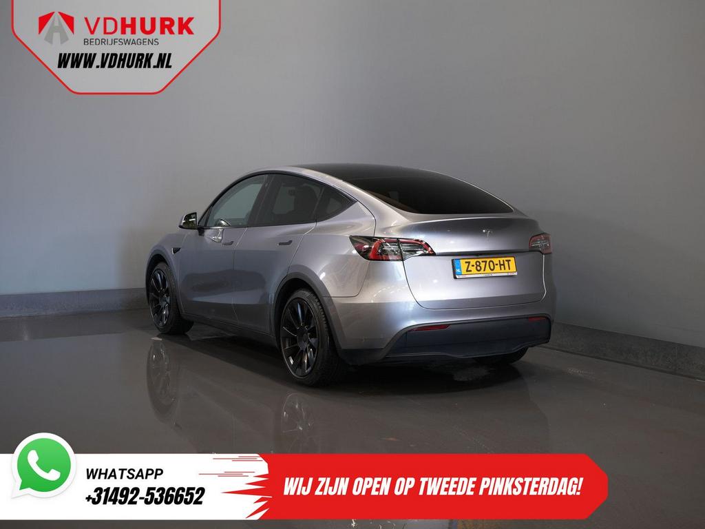 Tesla Model Y 455 Km WLTP (DEMO) Auto Pilot/ Pano/ Memory/ E, Automaat, Start-stop-systeem, SUV of Terreinwagen, Zilver of Grijs