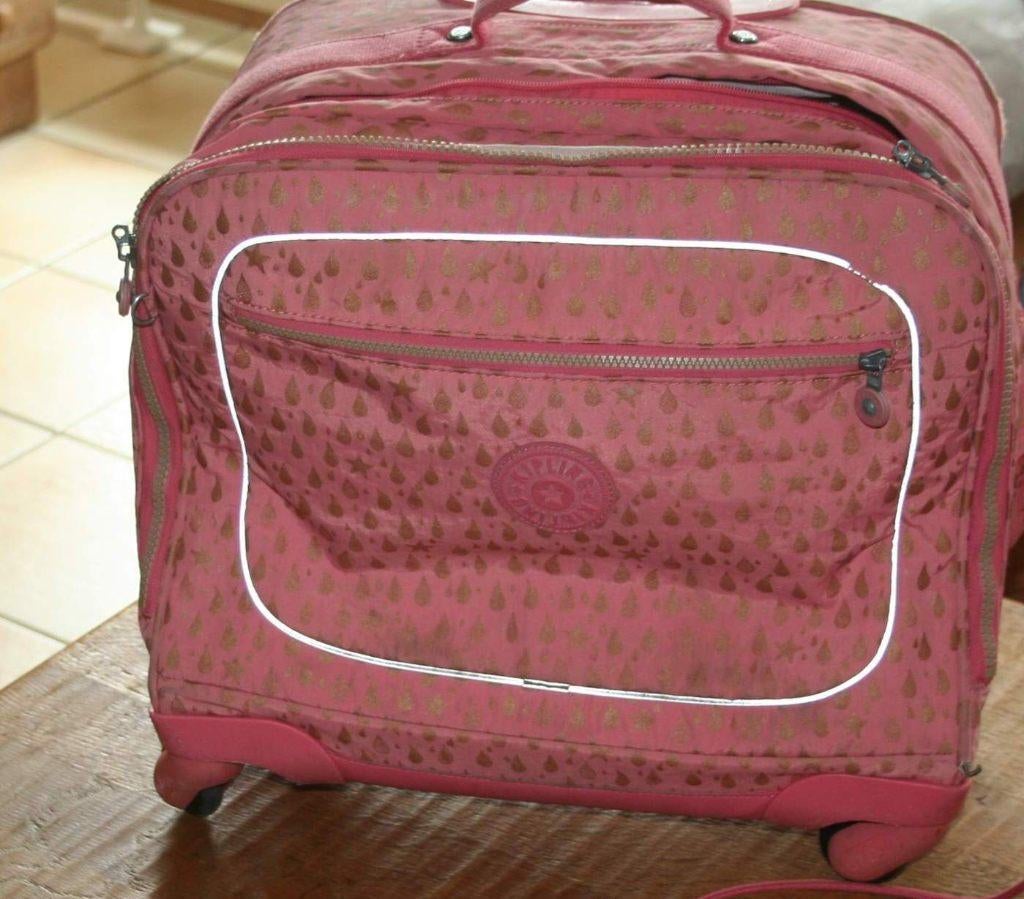 Kipling ensemble trolley 4 roues + sac sport + singes en TBE, Enlèvement ou Envoi, Utilisé