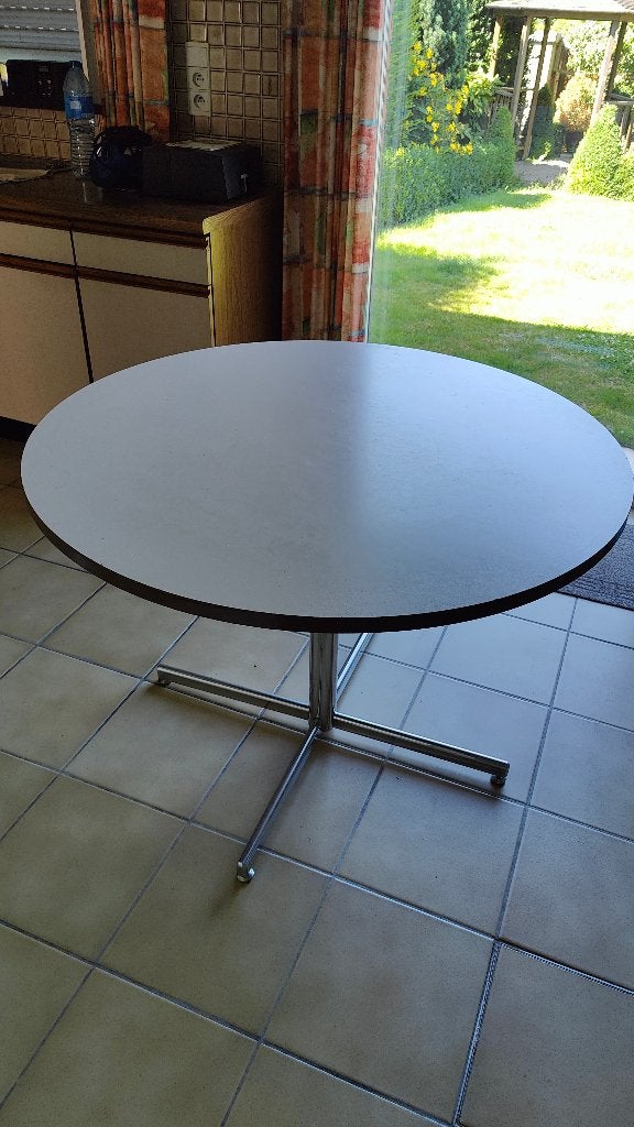 Ronde keukentafel, Huis en Inrichting, Ophalen, Gebruikt, 100 tot 150 cm, Rond