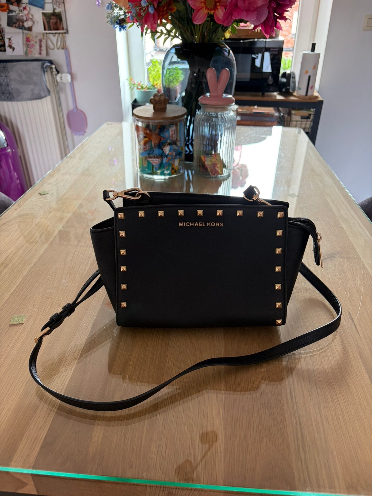 Michael kors handtas, Ophalen, Zo goed als nieuw, Zwart, Handtas