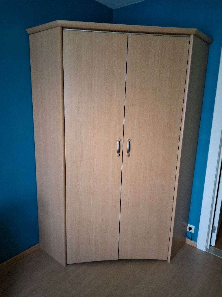 Hoekkleerkast, Huis en Inrichting, Ophalen, Met deur(en), Gebruikt, 200 cm of meer