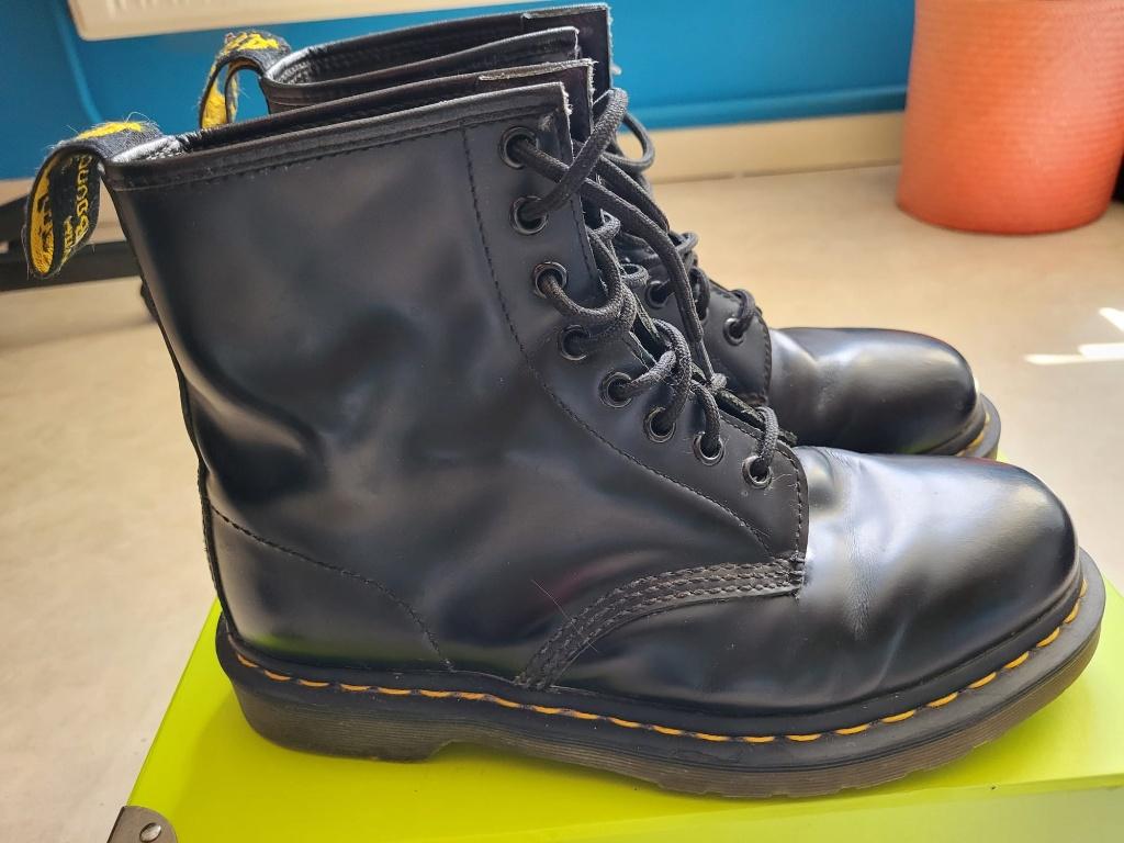 Dr. Martens 1460 Smooth Black — Maat 39 — Origineel, Ophalen, Zwart, Lage of Enkellaarzen, Dr Martens