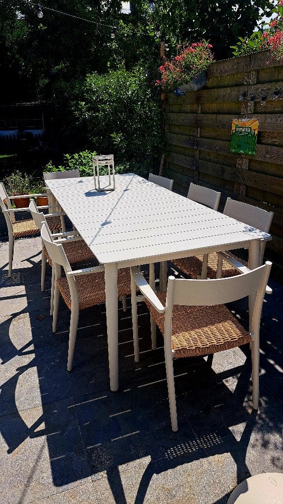 Nieuwe tuinset Maison du Monde, Tuin en Terras, Ophalen, 6 zitplaatsen, Tuinset, Eettafel