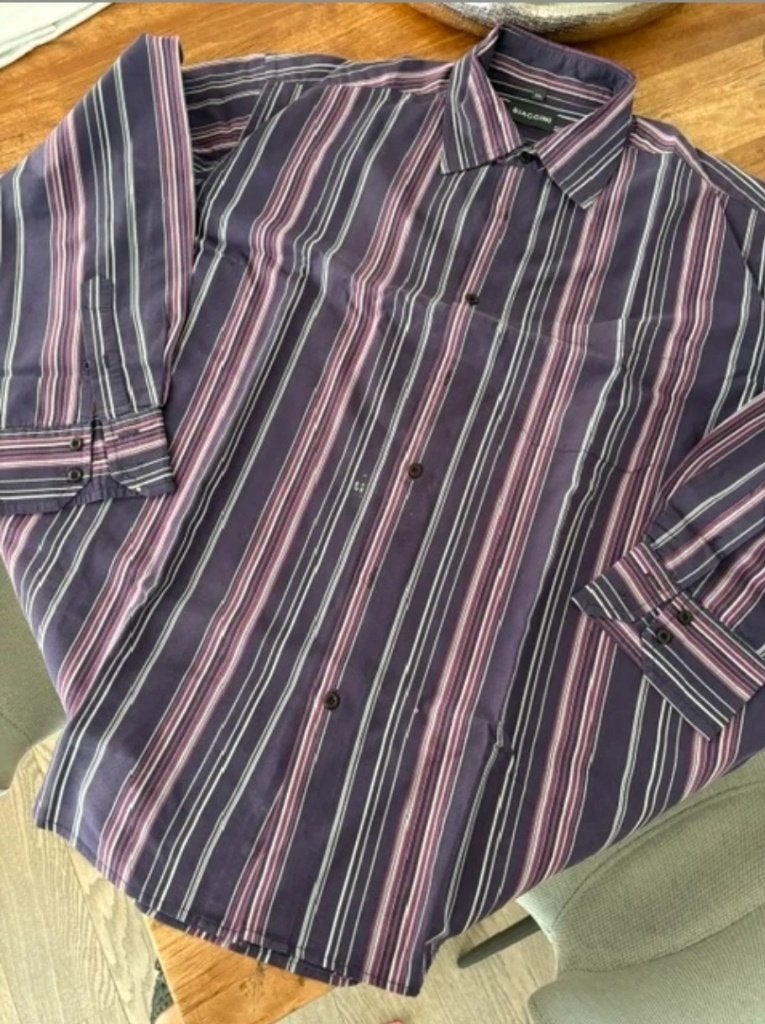 Hemd vintage maat XXL, Ophalen of Verzenden, Gedragen, Paars, Overige halswijdtes