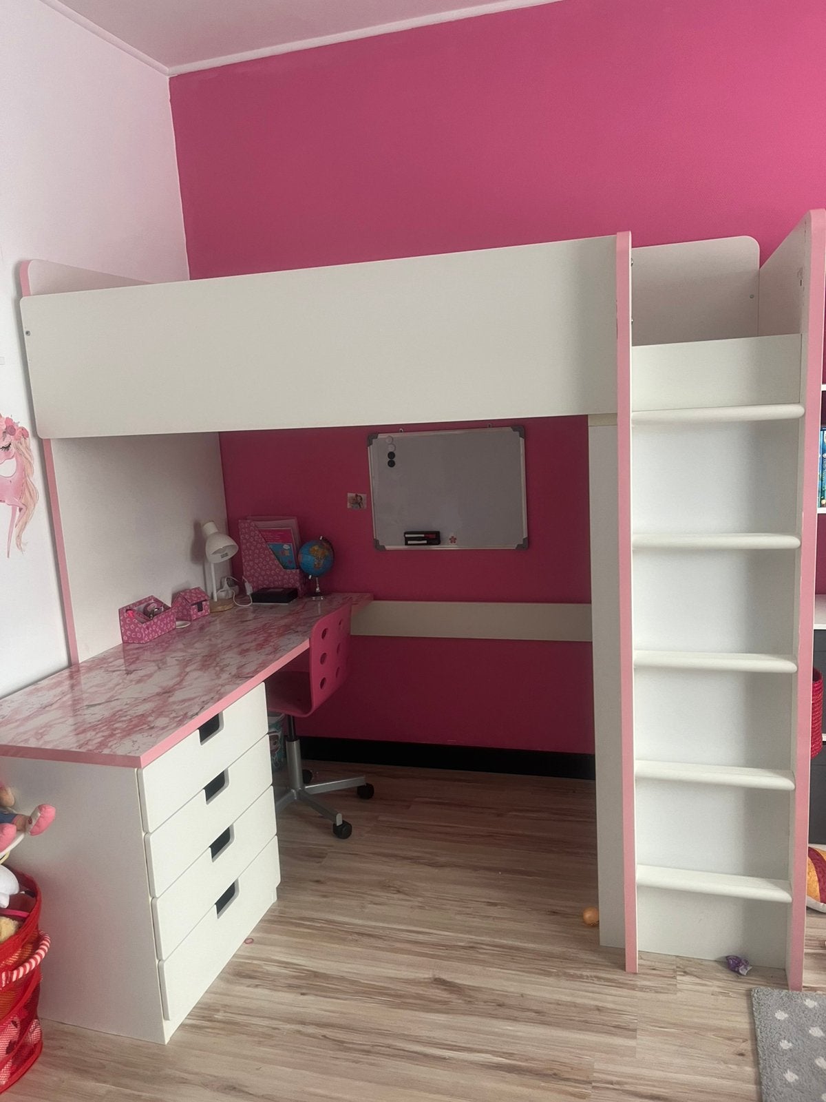 Hoogslaper met bureau, Ophalen, Zo goed als nieuw, Hoogslaper