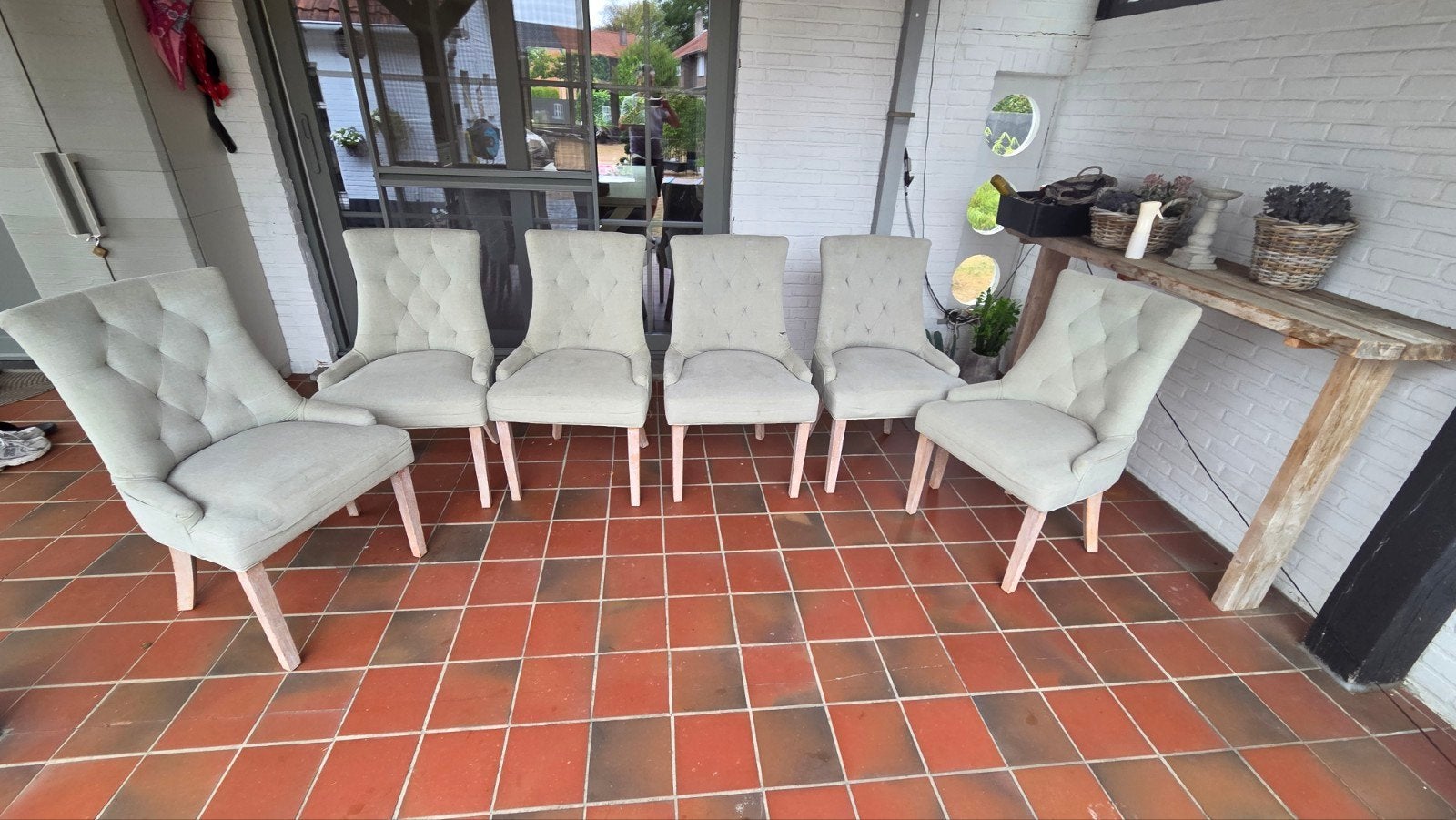 salonstoelen, Maison & Meubles, Gris, Enlèvement, Bois, Landelijke
