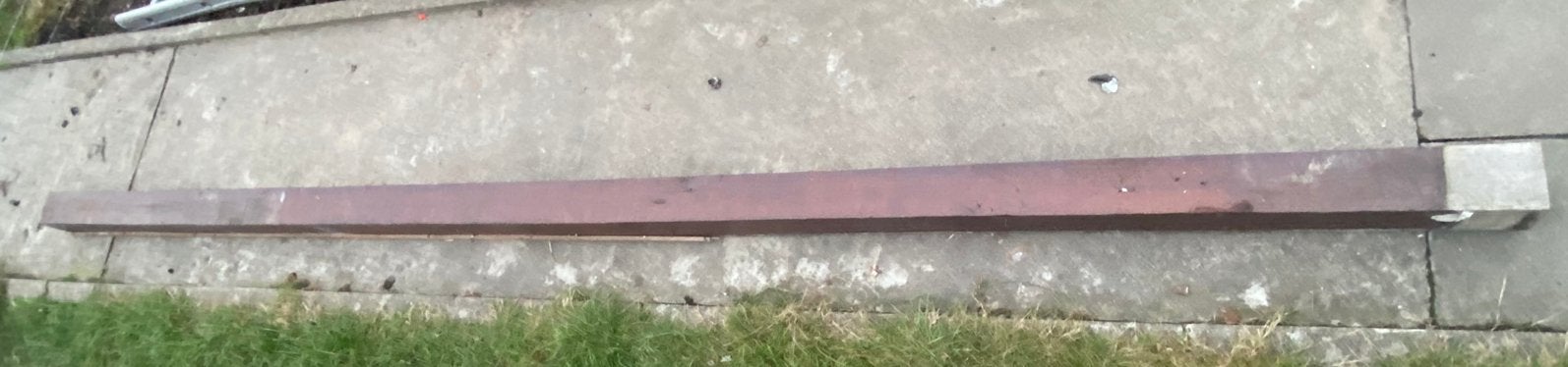 Lange houten balk bruin, Ophalen, Nieuw