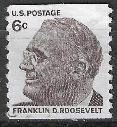 USA 1967 - Yvert 840A - Franklin Delano Roosevelt (ST), Postzegels en Munten, Verzenden, Gestempeld