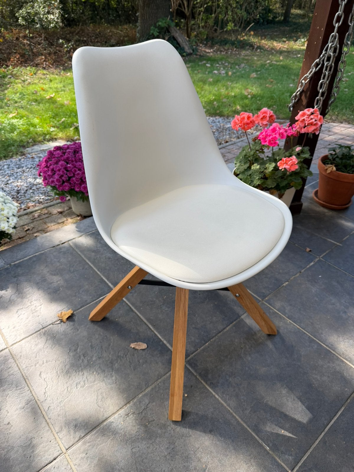 6 stoelen scandinavisch design, Ophalen, Gebruikt, Wit, Vijf, Zes of meer stoelen